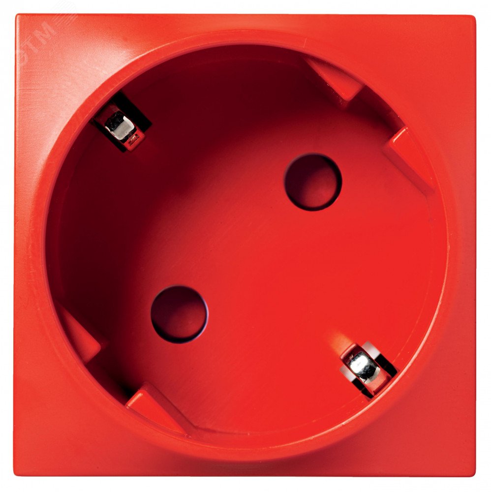 Altira Розетка с заземлением 2Р+Е со шторками с механической блокировкой красная ALB45286 Schneider Electric - превью 2