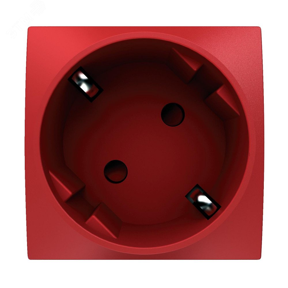 Altira Розетка с заземлением 2Р+Е со шторками с механической блокировкой красная ALB45286 Schneider Electric - превью 5