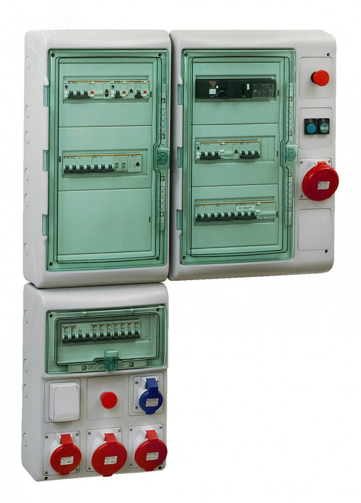 Щит распределительный навесной ЩРн-П-36 (3х12) IP65 пластиковый прозрачная дверь белый Kaedra 13985 Schneider Electric - превью 5