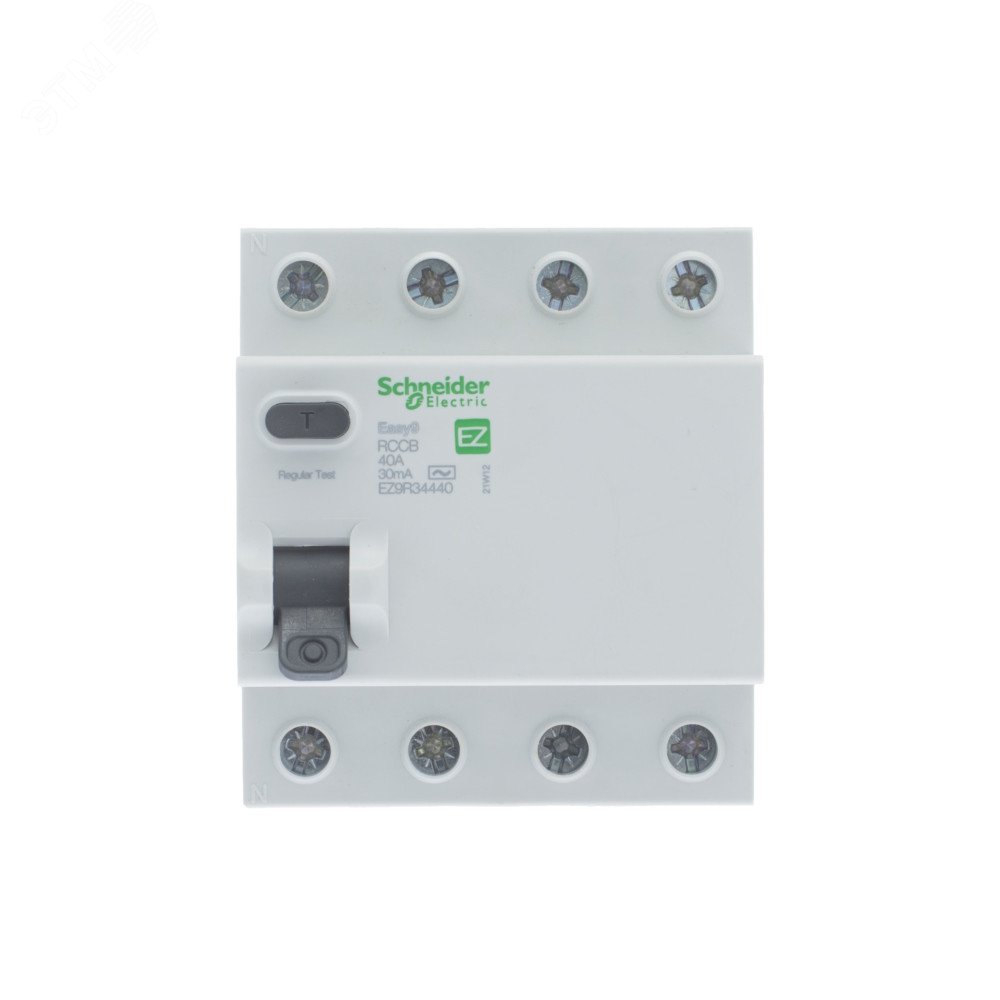 Выключатель дифференциального тока (УЗО) 4п 40А 30мА AC EASY 9 EZ9R34440 Schneider Electric - превью 9