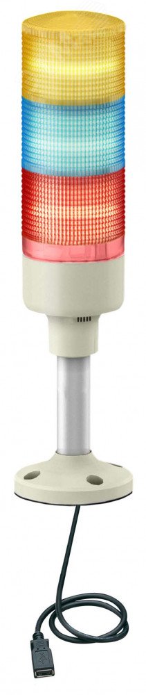 Колонна световая с USB подключением в сборе 60мм мультицветная XVGU3SHAV Schneider Electric - превью 4