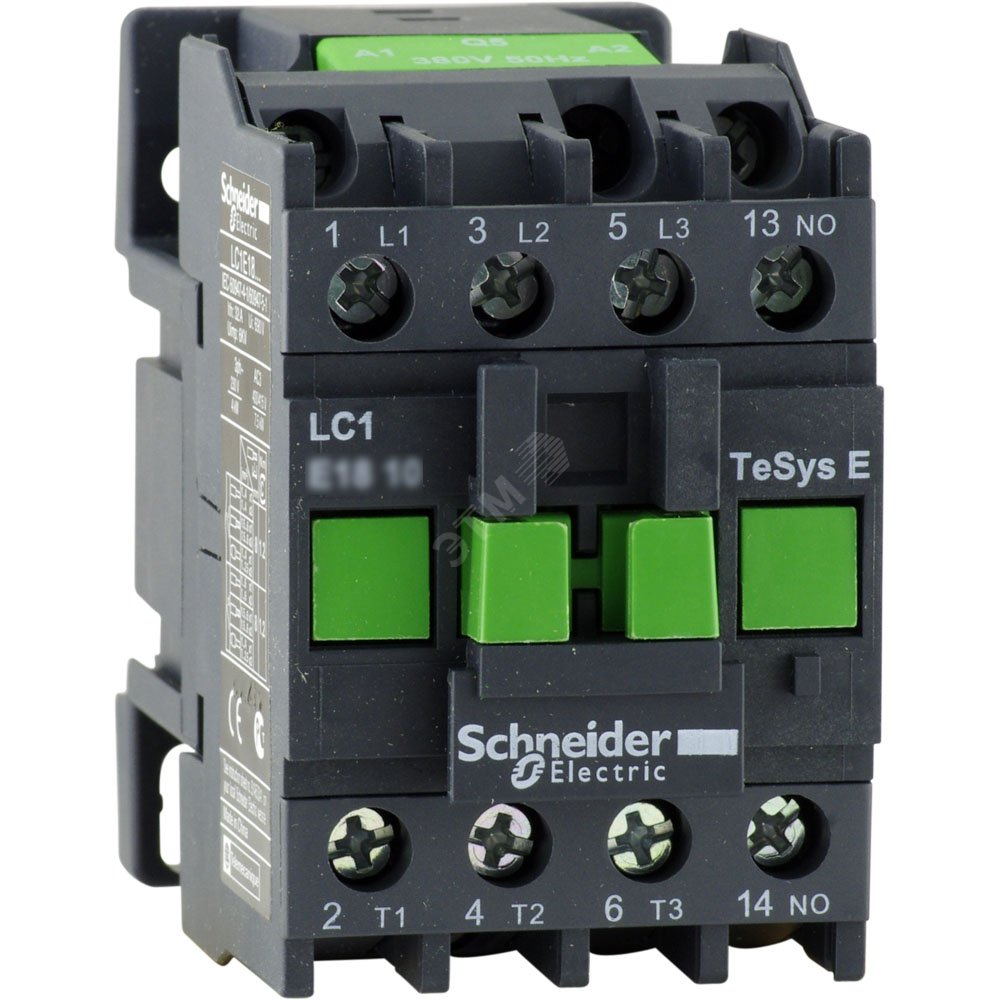 Контактор E 9А катушка управления 220В АС3 50Гц 1НО LC1E0910M5 Schneider Electric - превью 2
