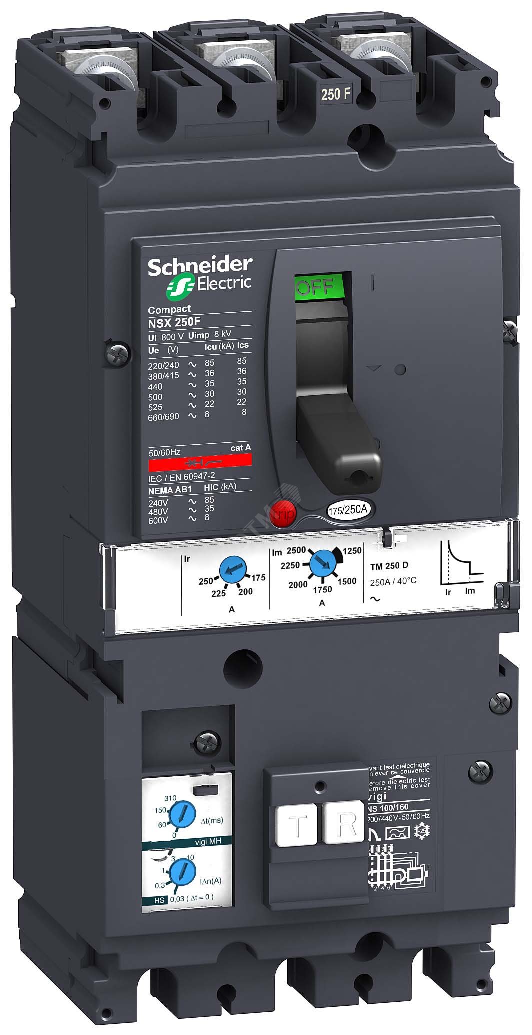Выключатель автоматический 3П3T TM250D NSX250F LV431930 Schneider Electric - превью 2