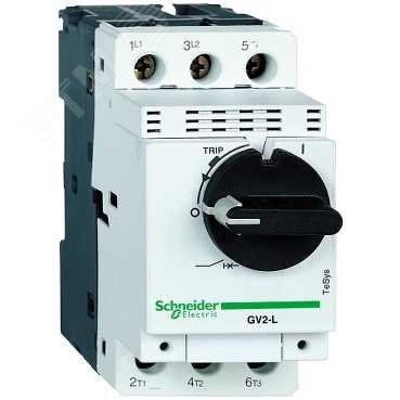 Выключатель автоматический для защиты электродвигателей 32А GV2 управление ручкой винтовые зажимы магнитный расцепитель GV2L32 Schneider Electric - превью 5
