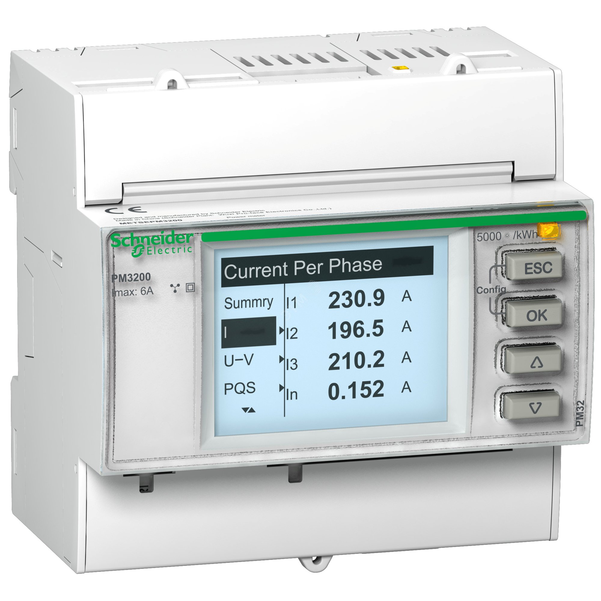 Измеритель мощности PM3200, до 15-й гармоники, базовая модель METSEPM3200RU Schneider Electric - превью