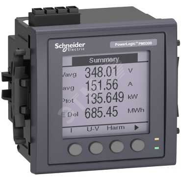 Измеритель мощности PM5310, RS-485, 2DI/2DO, до 31-й гармоники METSEPM5310RU Schneider Electric - превью
