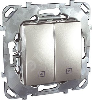 UNICA Выключатель для жалюзи алюминий MGU5.208.30ZD Schneider Electric