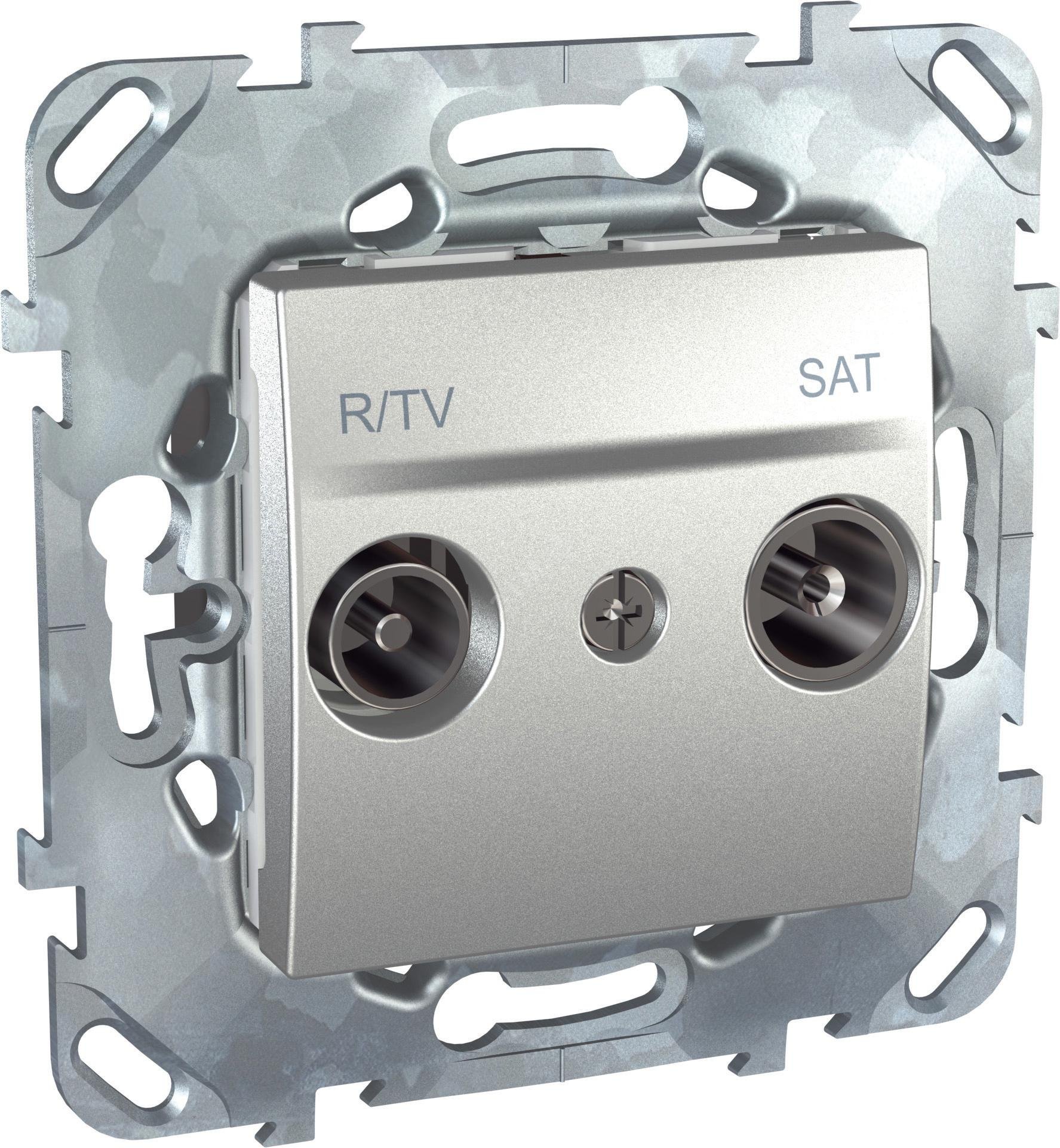 UNICA Розетка телевизионная R-TV/SAT в рамку MGU5.454.30ZD Schneider Electric - превью 2