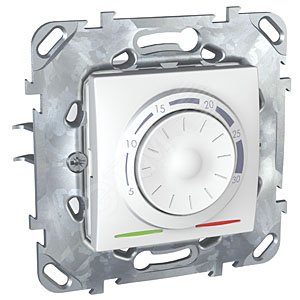 UNICA Термостат электронный в рамку белый с       встроенным термодатчиком MGU5.501.18ZD Schneider Electric - превью 2