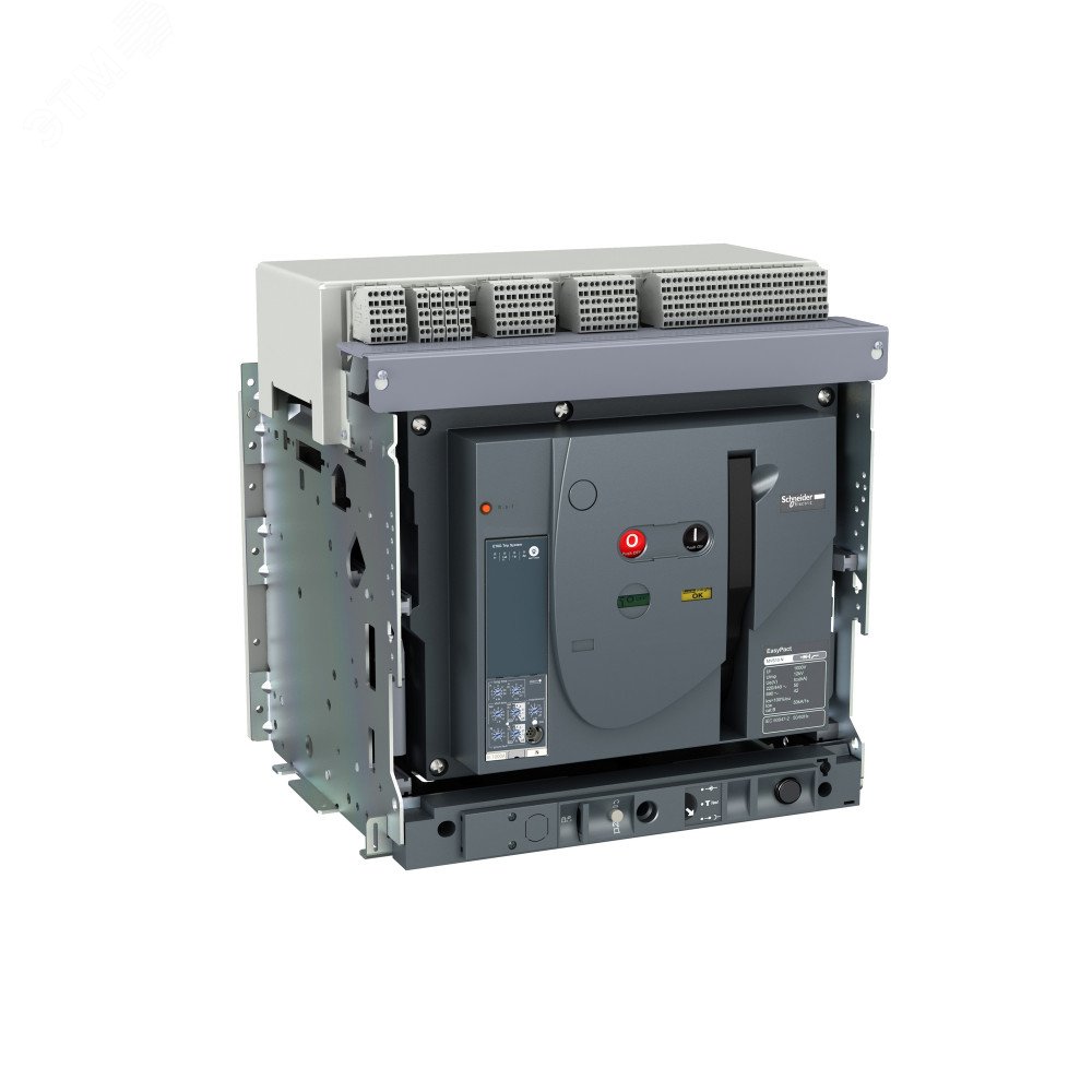 Выключатель автоматический EasyPact MVS 4000а 3p 65кА электронный расцепитель ET5S выдвижной с электрическим приводом MVS40H3NW5L Schneider Electric - превью 2