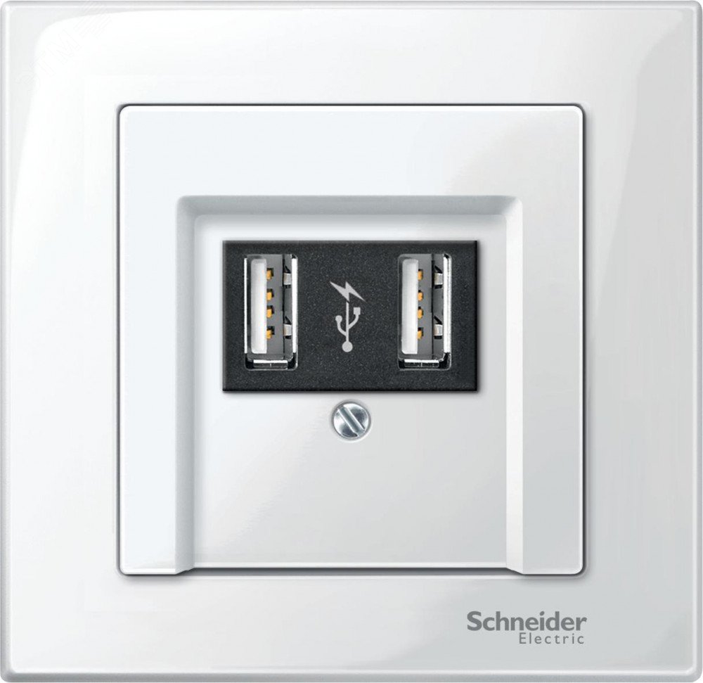Накладка для аудио розетки белый MTN296019 Schneider Electric - превью 10