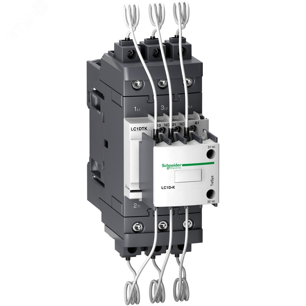 Контактор для коммутации конденсаторов 220В 50Гц 40кВАр LC1DTKM7 Schneider Electric - превью 2