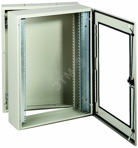 Шкаф 19 с прозрачной дверью 2 корпуса 10U глубина 380мм NSYVD2M10U4 Schneider Electric - превью