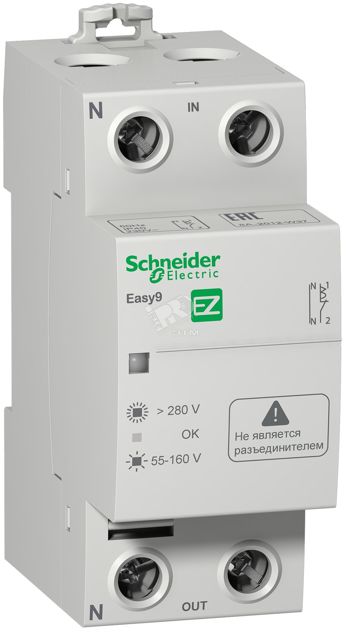 Реле напряжения EASY 9 1П+Н 63А EZ9C0263 Schneider Electric - превью 2