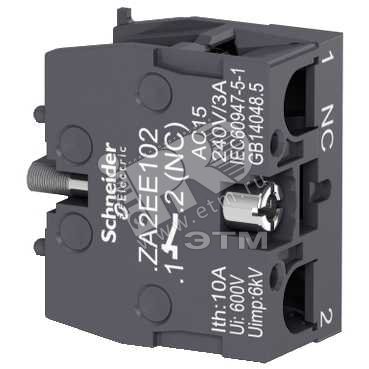 Контактный блок 1НЗ ZA2EE102 Schneider Electric - превью