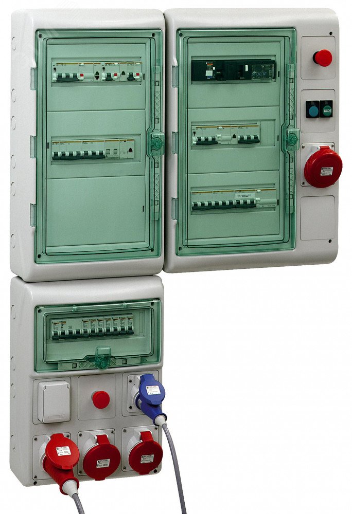 Щит распределительный навесной ЩРн-П-36 (3х12) IP65 пластиковый прозрачная дверь белый Kaedra 13985 Schneider Electric - превью 2