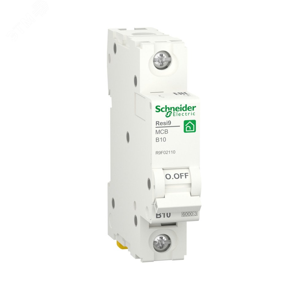 Выключатель автоматический  B 10А 1P 6000A Resi9 R9F02110 Schneider Electric - превью