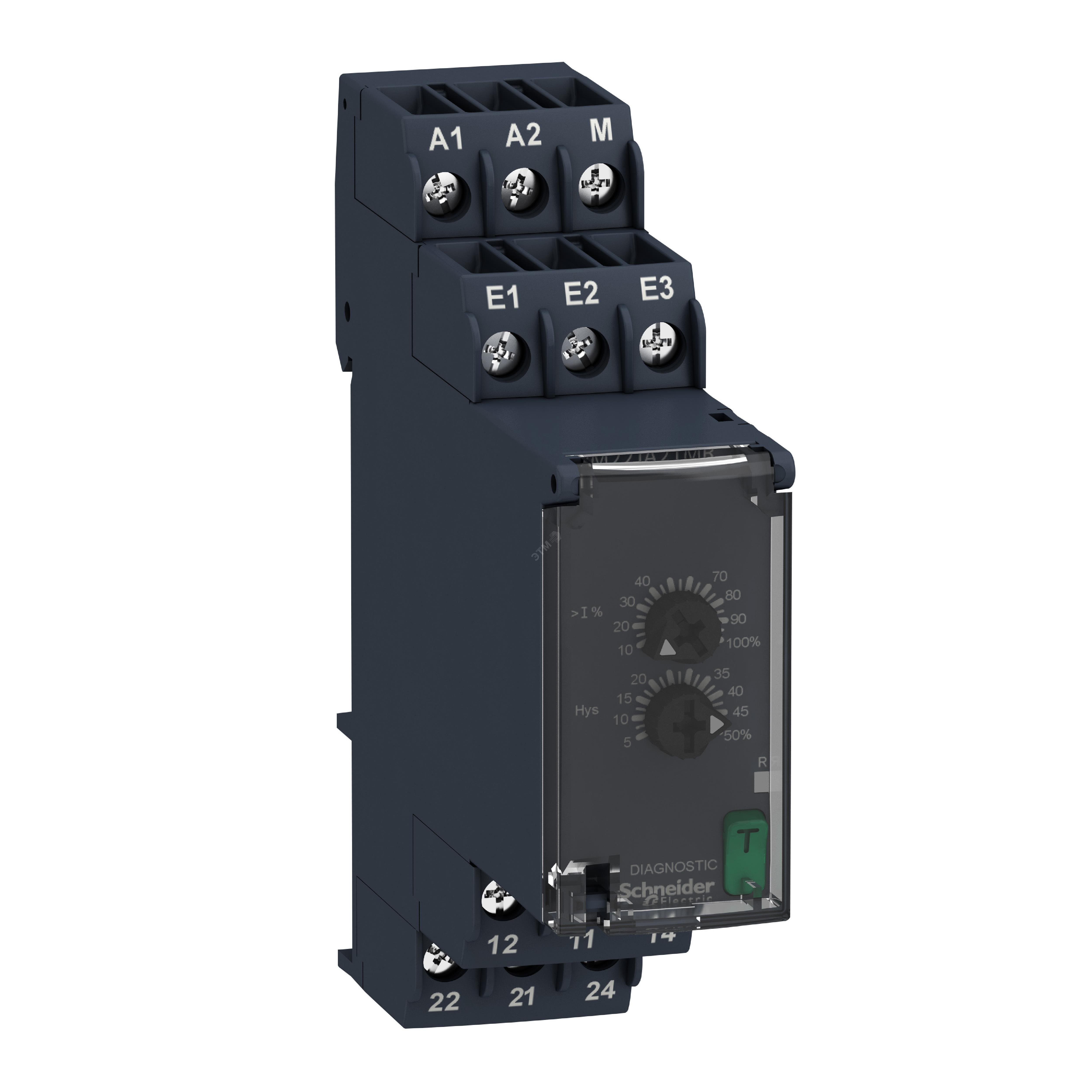 Реле контроля повышения тока без памяти 24-240В RM22JA21MR Schneider Electric - превью 2