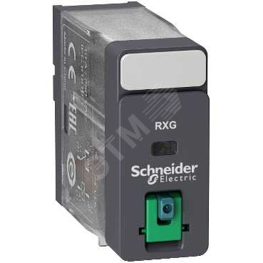 Реле промежуточное 10А 1С/О =24В  кнопка тест RXG11BD Schneider Electric - превью 2