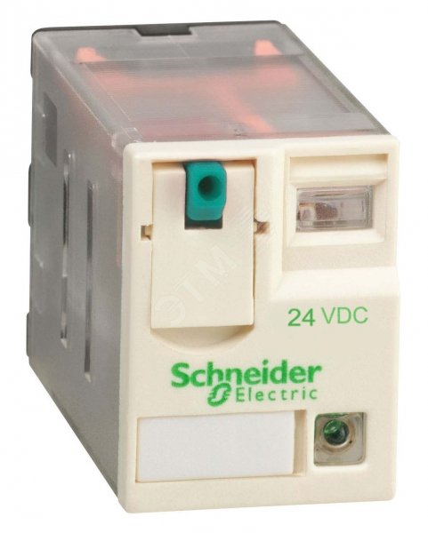 Реле промежуточное RXM 12А 24В 2ПК с индикацией без розетки RXM2AB2BD Schneider Electric - превью 2