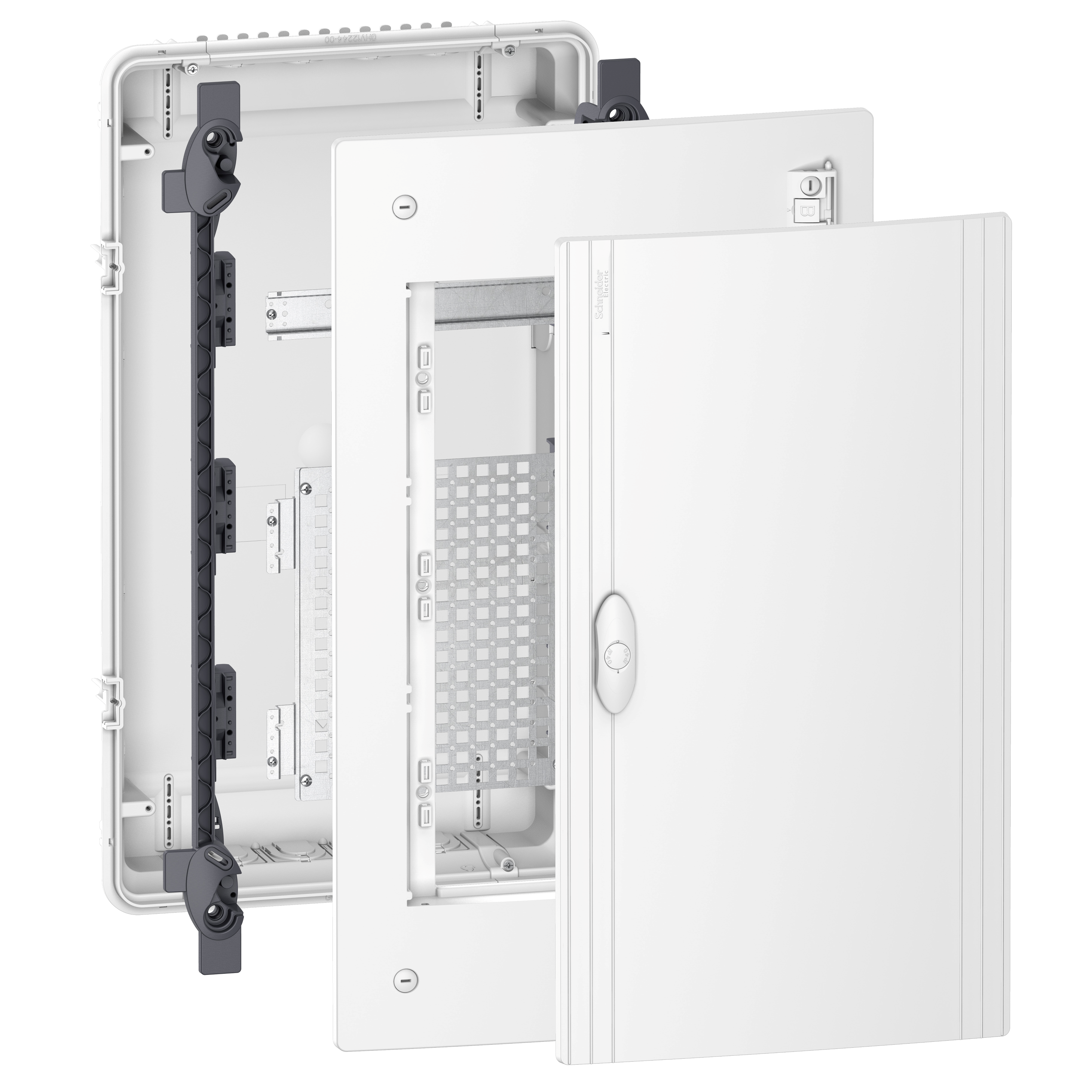Щит мультимедийный PRAGMA IT встраиваемый белая дверь 3 ряда х 18 модулей IP40 IK07 PRA318FU Schneider Electric - превью