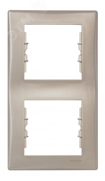 Изображение товара Sedna Рамка 2 поста вертикальная титан (шт)