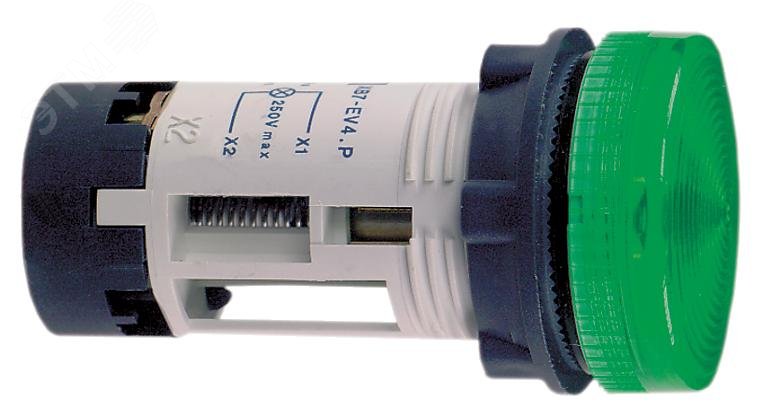 Лампа сигнальная светодиодная зеленая 220V 50Hz XB7EV03MP Schneider Electric - превью 5