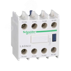 Блок контактный дополнительный к LC1-D фронтальный 3но+1нз LADN31 Schneider Electric - 3