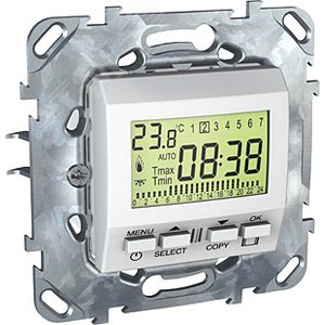 UNICA Термостат электронный программируемый недельный в рамку белый MGU5.505.18ZD Schneider Electric - 4