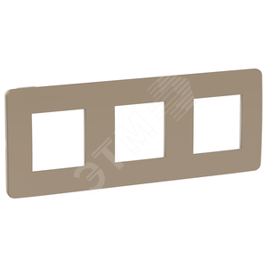 Изображение товара Рамка UNICA STUDIO трехпостовая песочный/бежевый (шт)