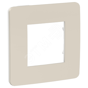 Изображение товара Рамка UNICA STUDIO однопостовая шампань/белый (шт)