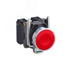 Кнопка красная возвратная 22мм без фиксации 1нз XB4BA42 Schneider Electric - 8