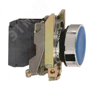 Изображение товара Кнопка синяя без фиксации 22мм 1но (шт)