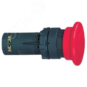 Кнопка грибовидная с фиксацией поворотная 1НО+1НЗ красная XB7ES545P Schneider Electric - 2