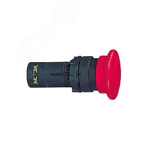 Кнопка грибовидная с фиксацией поворотная 1НО+1НЗ красная XB7ES545P Schneider Electric - 6