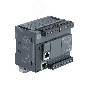 Блок базовый компактный M221-24IO Транзисторный источник Ethernet TM221CE24T Schneider Electric - 4