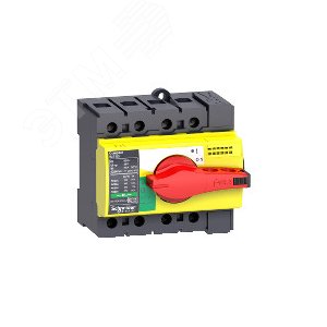 Выключатель-разъединитель INS63 4п красная рукоятка/желтая панель 28919 Schneider Electric - 8