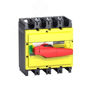 Выключатель-разъединитель INS630 3п красная рукоятка/желтая панель 31134 Schneider Electric - 8