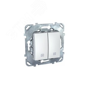 UNICA Выключатель для жалюзи нажимной в рамку белый MGU5.207.18ZD Schneider Electric - 5