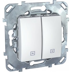 UNICA Выключатель для жалюзи нажимной в рамку белый MGU5.207.18ZD Schneider Electric - 3