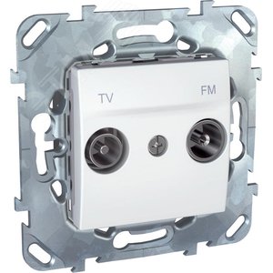 UNICA Розетка телевизионная TV/FM оконечная в рамку белая MGU5.452.18ZD Schneider Electric - 5