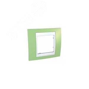 UNICA-Хамелеон Рамка 1 пост зеленое яблоко/белая MGU6.002.863 Schneider Electric - 4