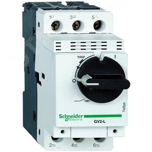 Выключатель автоматический для защиты электродвигателей 10А GV2 управление ручкой винтовые зажимы магнитный расцепитель GV2L14 Schneider Electric - 2