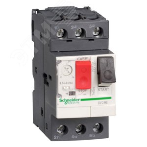 Выключатель автоматический для защиты электродвигателей 0.40-0.63А GV2 управление кнопками GV2ME04 Schneider Electric - 4