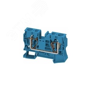Клеммник пружинный проходной 16мм.кв 2 точки подключения синий NSYTRR162BL Schneider Electric - 5