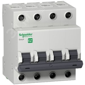 Выключатель автоматический четырехполюсный 25А C Easy9 4.5кА EZ9F34425 Schneider Electric - 6