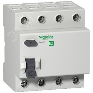Выключатель дифференциального тока (УЗО) 4п 40А 30мА AC EASY 9 EZ9R34440 Schneider Electric - 10