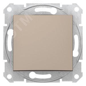 Выключатель одноклавишный, в рамку, титан SDN0100168 Schneider Electric