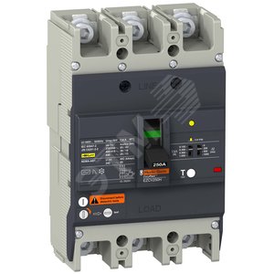 Выключатель автоматический дифференциальный АВДТ 36 KA/415 В 3П/3Т 175 A