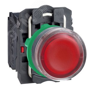 Кнопка красная с подсветкой 1но/1нз XB5AW34B5 Schneider Electric - 3